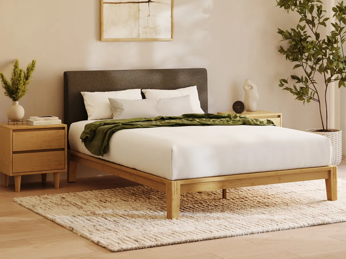 Bamboo Platform Bed with Nightstands, Japanese Joinery | DreamCloud